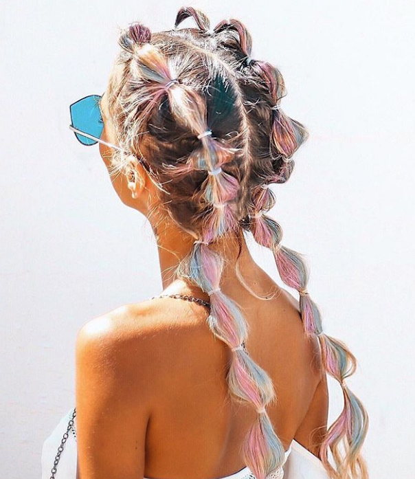 Bubble braids, el peinado del verano