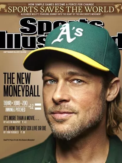 Brad Pitt y el béisbol, amigos quieran o no quieran