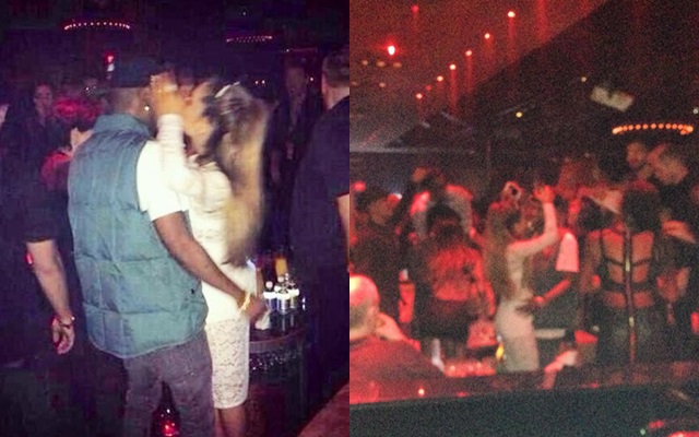 Ariana Grande y Big Sean besándose