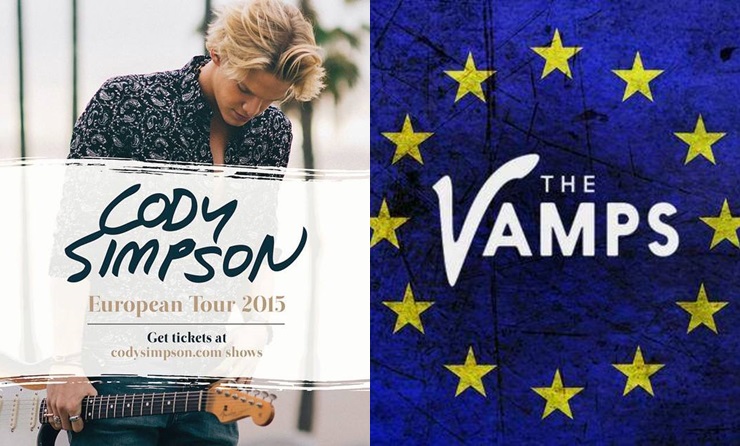 Cody Simpson y The Vamps confirman conciertos en España
