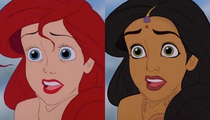 ¿Cómo serían las princesas Disney si fuesen de otra etnia?