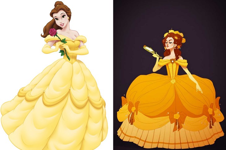 ¿Cómo vestirían las princesas Disney de acuerdo a su época?