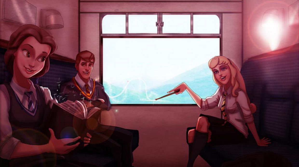 ¡Flipa con los personajes Disney como si fueran estudiantes de Hogwarts!