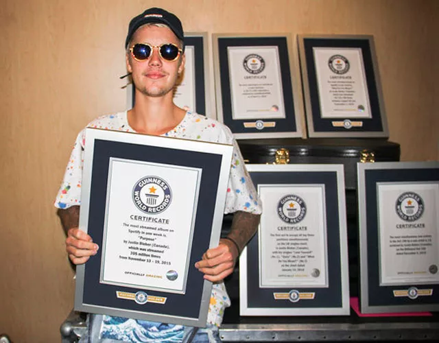 Justin Bieber récord Guinness