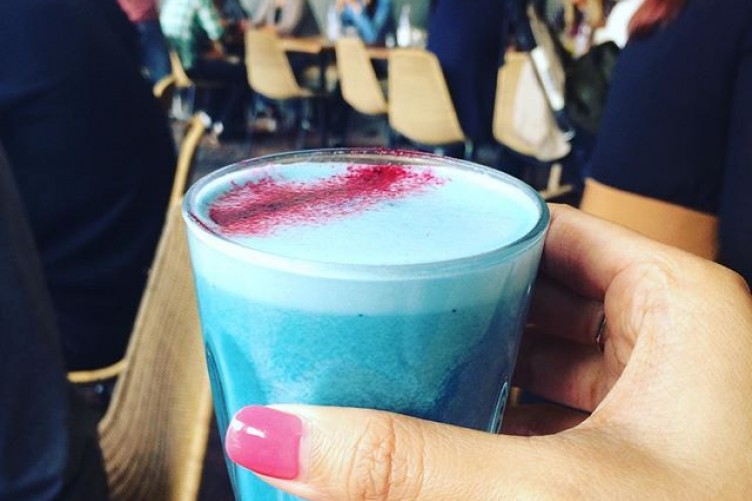 Blue Latte, el nuevo café azul