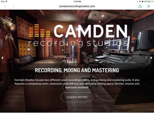 El estudio de grabación de Niall Horan