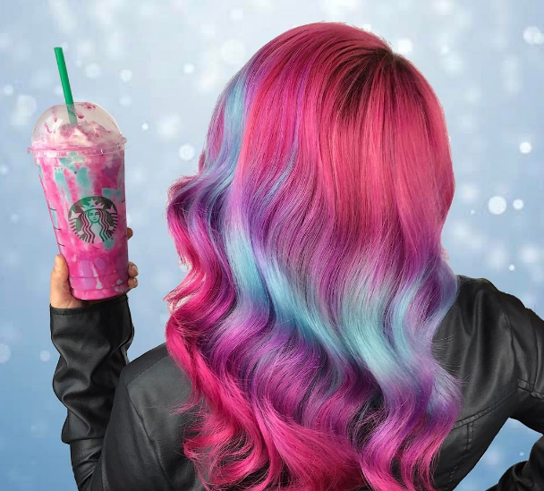 Frappuccino de unicornio de Starbucks