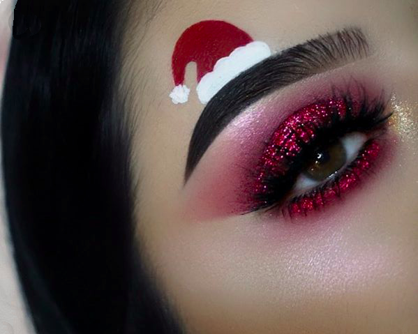 Maquillaje temático de Navidad 