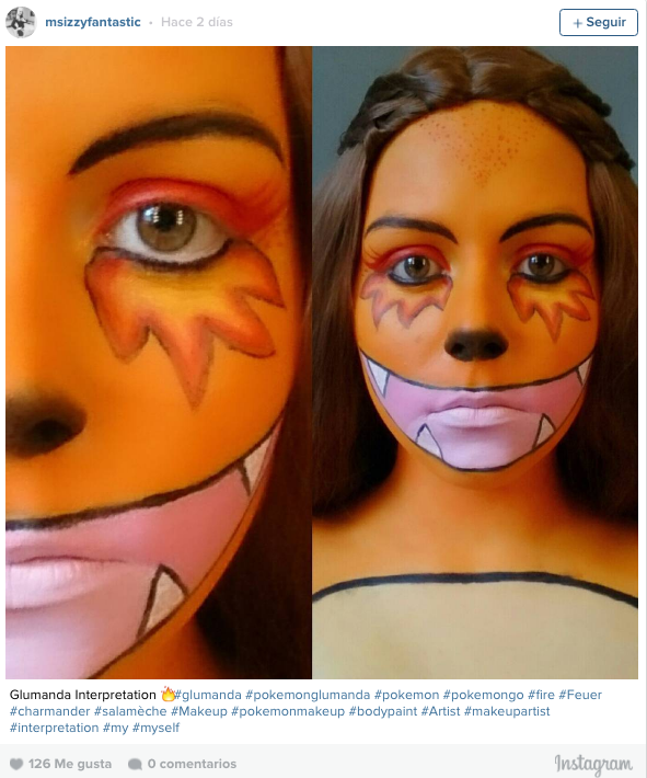 Maquillaje inspirado en Pokémons