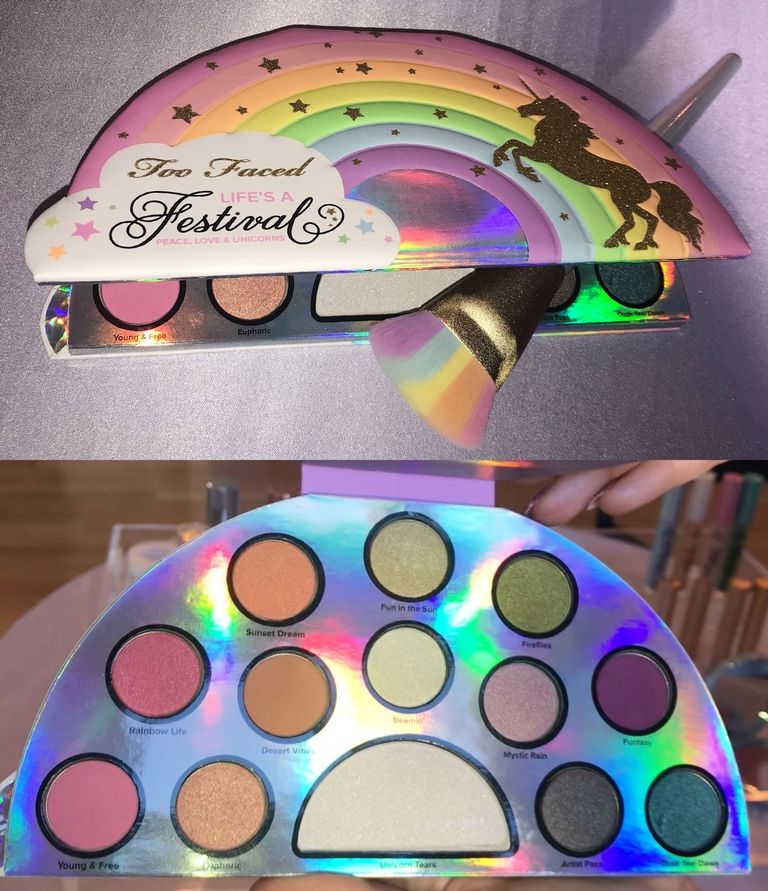 colección de maquillaje de unicornio de Too Faced 