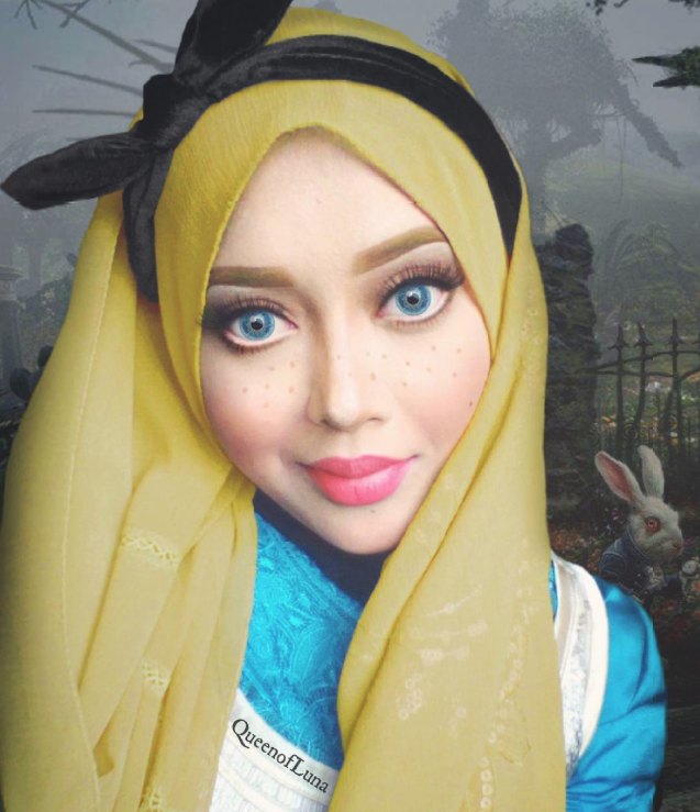 Se convierte en princesas Disney con su hijab