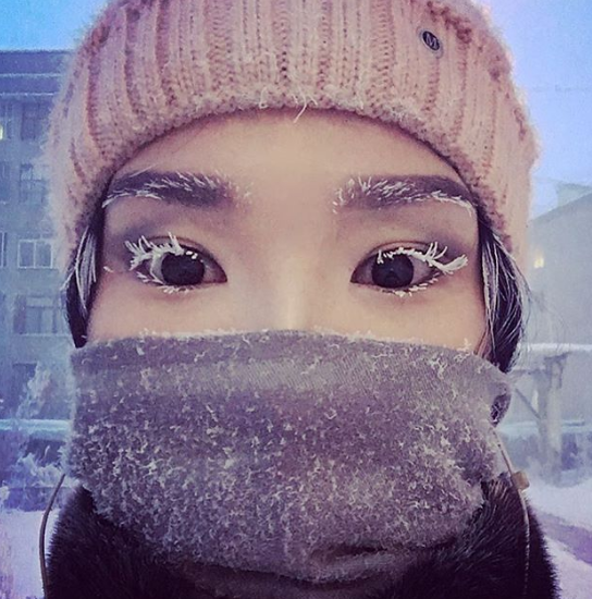 Selfies en el pueblo más frío del mundo 