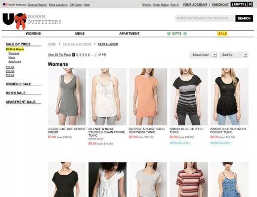 Tiendas online de top ropa usa