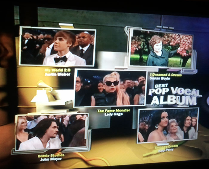 Lady Gaga le quita un Grammy a Justin Bieber
