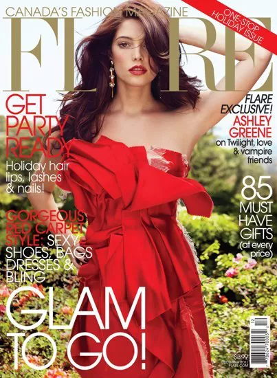 ¡Madre del amor bendito con Ashley Greene en la portada de Flare! ¡Madre del amor bendito con Ashley Greene en la portada de Flare!
