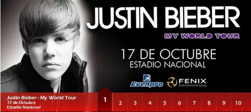 Precios de Entradas de Justin Bieber en Lima Precios de Entradas de Justin Bieber en Lima