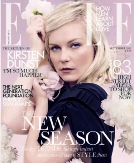 ¿Se puede ser más ñoña y lánguida que Kirsten Dunst en la portada de Elle UK?