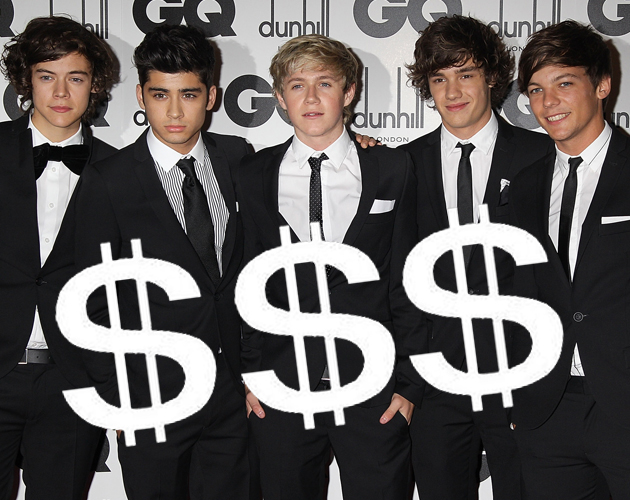 One Direction han ganado 163 millones de dólares One Direction han ganado 163 millones de dólares