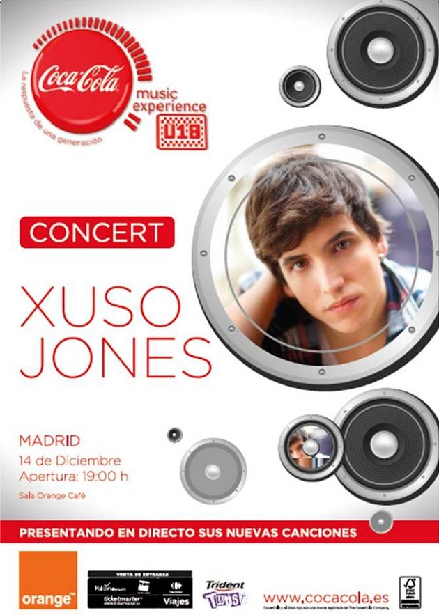 ¡Xuso Jones en Madrid el 14 de Diciembre con U18!
