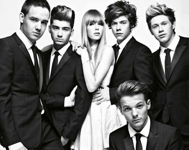 Los chicos de One Direction posan junto a Edie Campbell para Vogue Los chicos de One Direction posan junto a Edie Campbell para Vogue