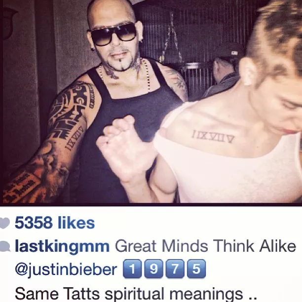 Justin Bieber tercer tatuaje en un mes