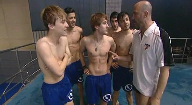 Auryn esta noche en la piscina de "Splash!" Auryn esta noche en la piscina de "Splash!"