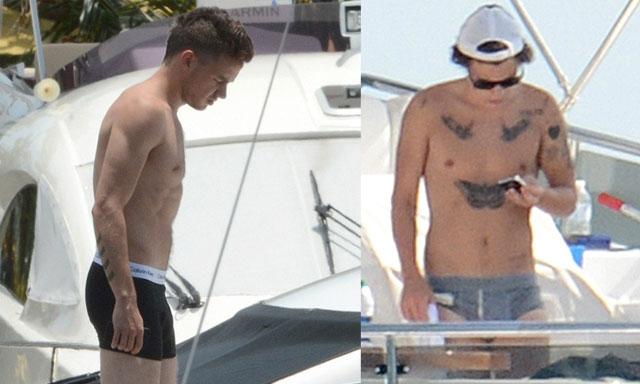 ¡Harry Styles y Liam Payne en calzoncillos!