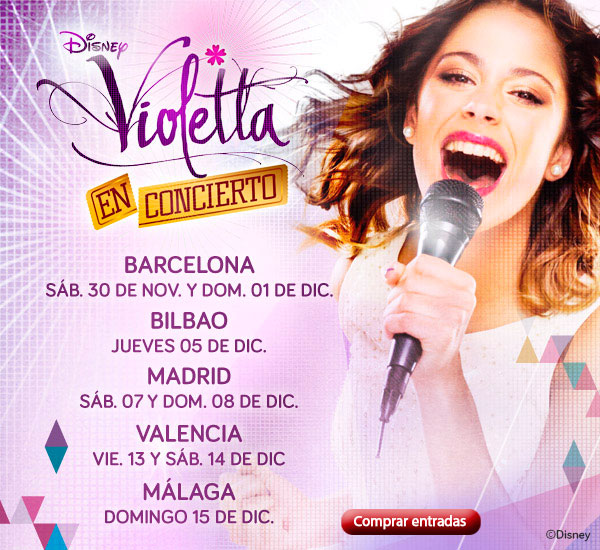 Violetta anuncia fechas para su gira por España (ENTRADAS YA A LA VENTA) Violetta anuncia fechas para su gira por España (ENTRADAS YA A LA VENTA)