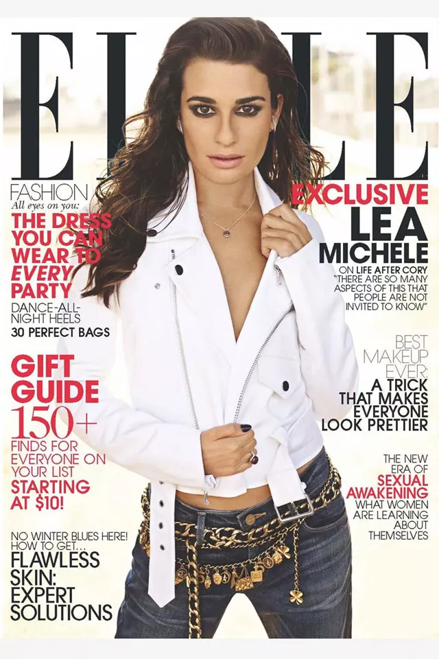 lea michele elle