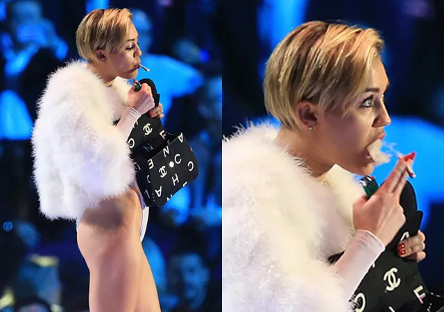 miley cyrus fumando porro