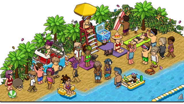 Buen tiempo y diversión en Habbo.es