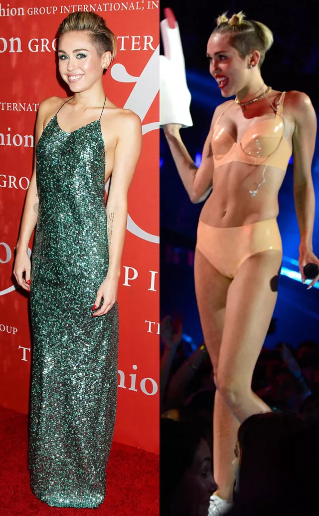 miley cyrus mejor y peor vestida