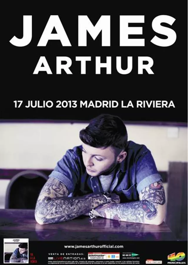 james arthur concierto en españa