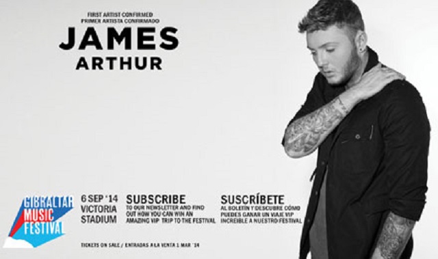 James Arthur y The Script actuarán en el Gibraltar Music Festival 2014