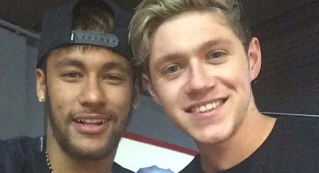 Niall Horan y Neymar juntos en el Barça-Athletic