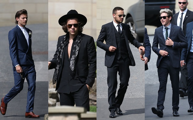 One Direction en la boda de Johannah, la madre de Louis Tomlinson One Direction en la boda de Johannah, la madre de Louis Tomlinson