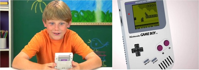 Niños confunden una Game Boy con un Iphone