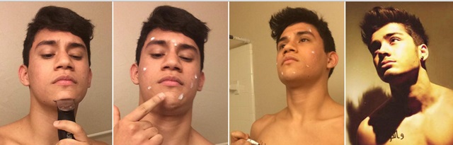 Chicos con maquillaje se transforman en famosos Chicos con maquillaje se transforman en famosos