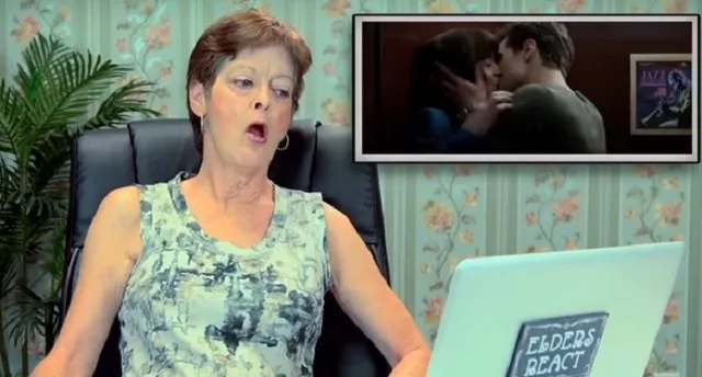 Así reaccionan personas mayores al ver el trailer de '50 sombras de Grey'