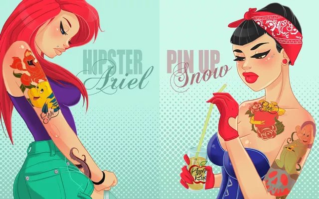 princesas hipsters