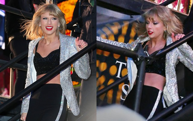 ¡Taylor Swift se cae en el escenario! ¡Taylor Swift se cae en el escenario!