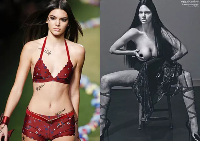 pechos de kendall jenner