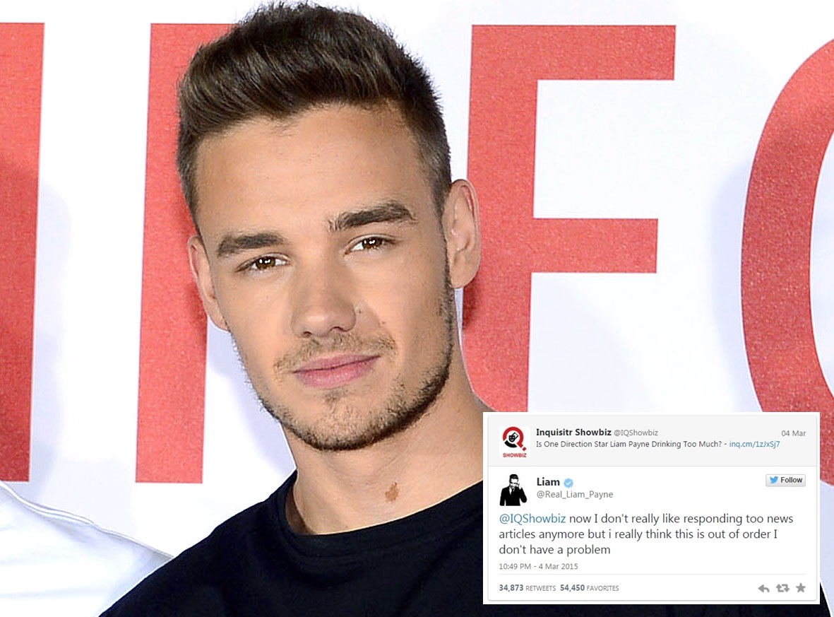 Liam Payne se pelea con un periodista que lo llama borracho Liam Payne se pelea con un periodista que lo llama borracho