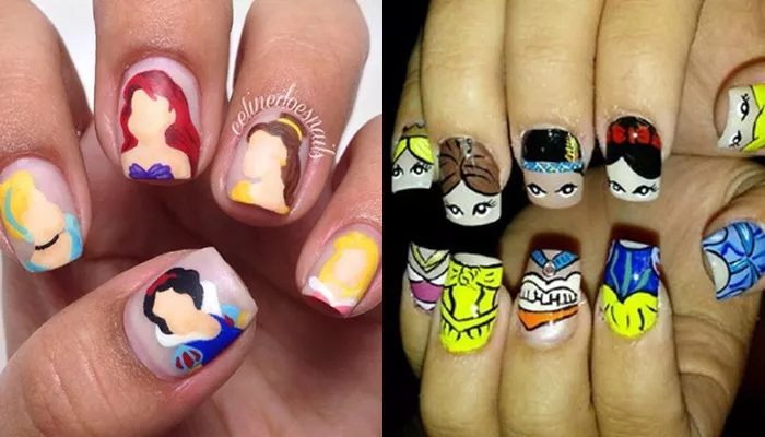 uñas princesas disney