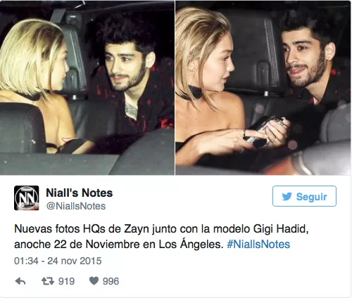 zayn malik y gigi hadid novios