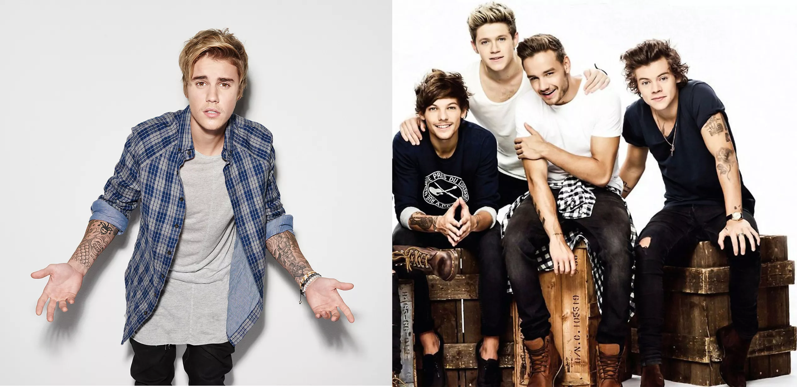 justin bieber y one direction juntos