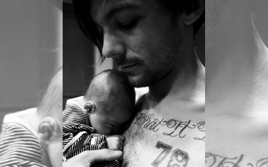 ¡Ya hay fotos de Louis Tomlinson con su bebé!