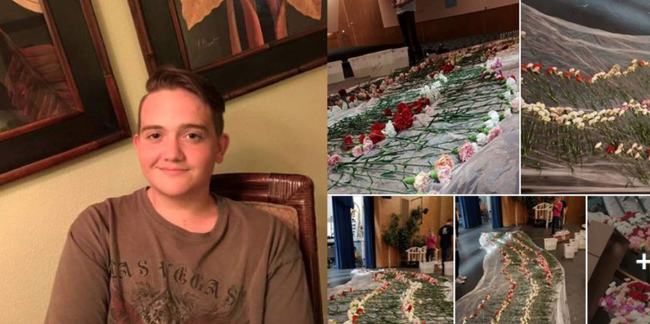 Este chico ahorró para regalar una flor a cada chica del instituto Este chico ahorró para regalar una flor a cada chica del instituto