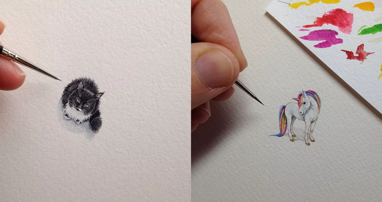 dibujos en miniatura