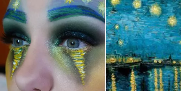 maquillaje inspirado en cuadros famosos